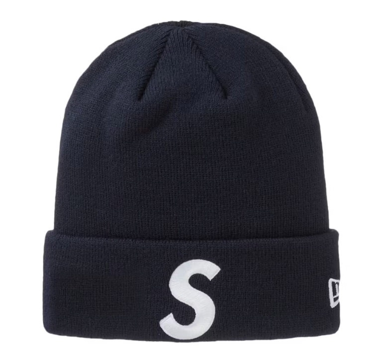 Supreme New Era S Logo Beanie Navy