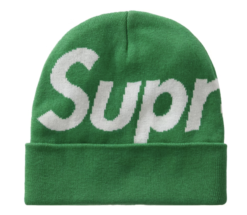 Supreme Big Logo Beanie Beanie (FW23) Green