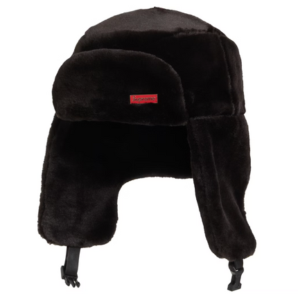 Supreme Faux Fur Ushanka Hat Black