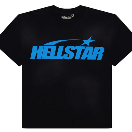 Hellstar Classic T-shirt (Gel Print) Black/Blue