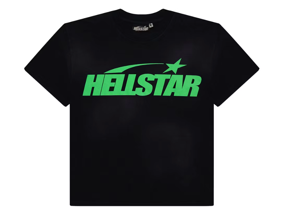 Hellstar Classic T-shirt (Gel Print) Black/Green