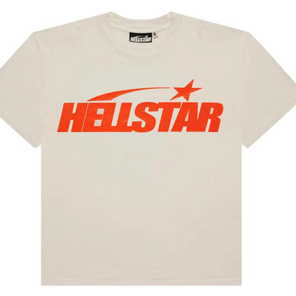 Hellstar Classic T-shirt (Gel Print) White/Orange