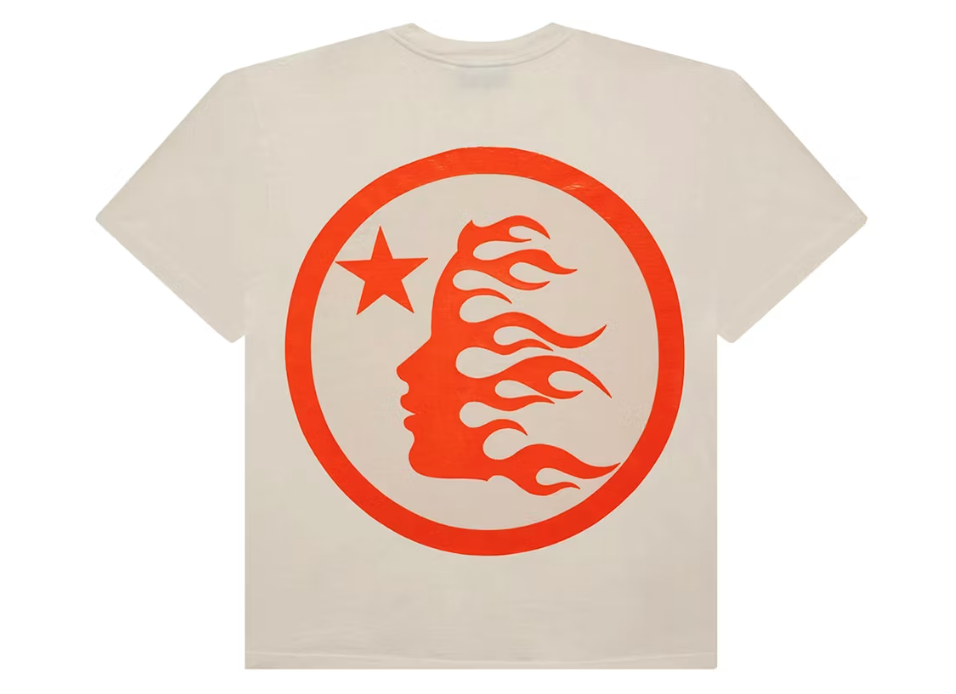 Hellstar Classic T-shirt (Gel Print) White/Orange