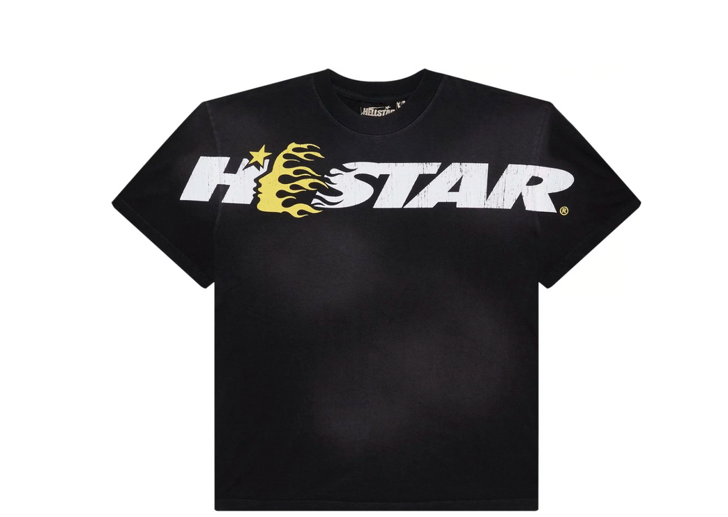 HELLSTAR STUDIOS CARTOON LOGO TEE (BLACK/YELLOW)