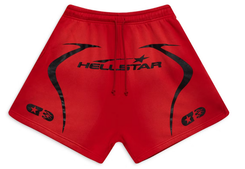 Hellstar Warm Up Shorts Red