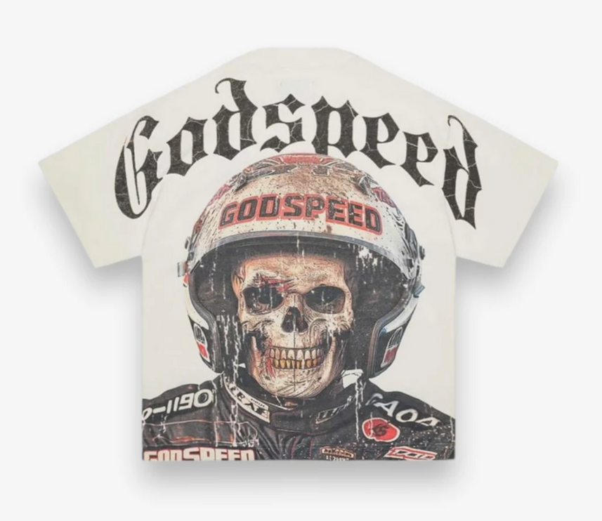 Godspeed Speed Racer Tee White