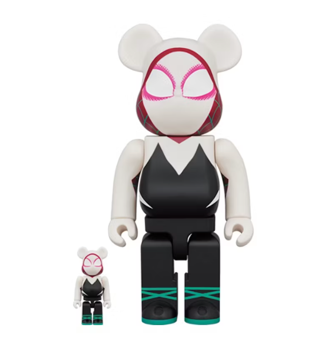 Bearbrick x Marvel Spider-Man: Into the Spider-Verse Spider-Gwen 100% –  Rundown Los Angeles