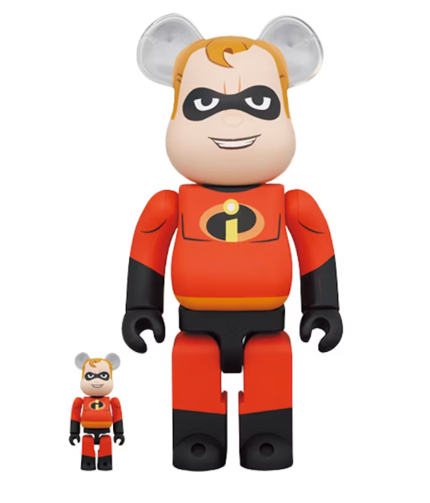 Bearbrick Disney Pixar Mr. Incredible 100% & 400% Set