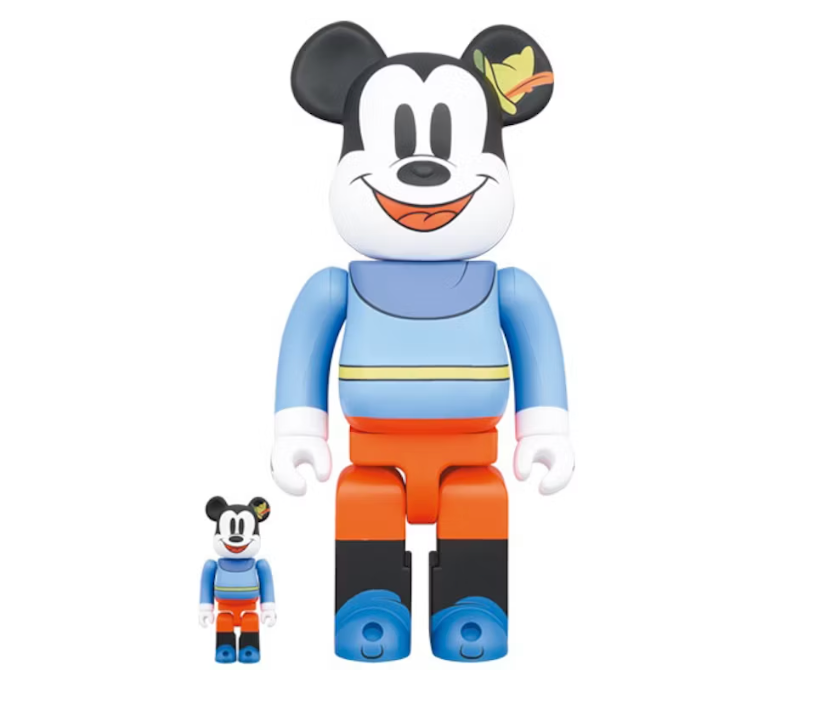 Bearbrick x Disney Mickey Mouse (Brave Little Tailor) 100% & 400% Set