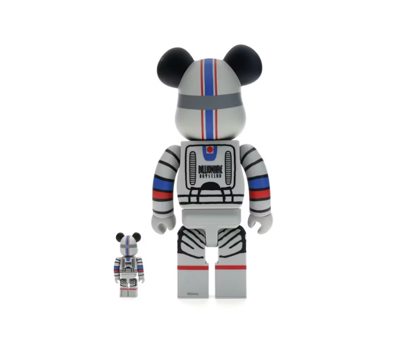 Bearbrick x Billionaire Boys Club x Mickey Mouse Astronaut 100% & 400% Set Multicolor