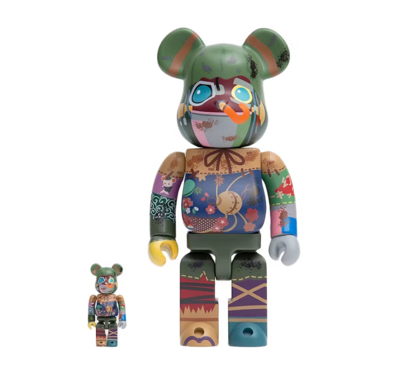 Bearbrick Poupelle of Chimney Town 100% & 400% Set Multi