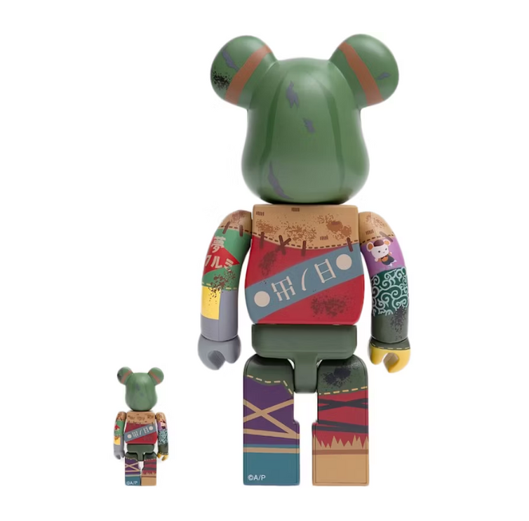 Bearbrick Poupelle of Chimney Town 100% & 400% Set Multi