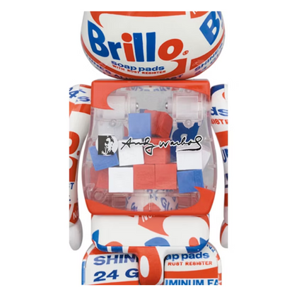 Bearbrick x Andy Warhol Brillo (2022) 100% & 400% Set