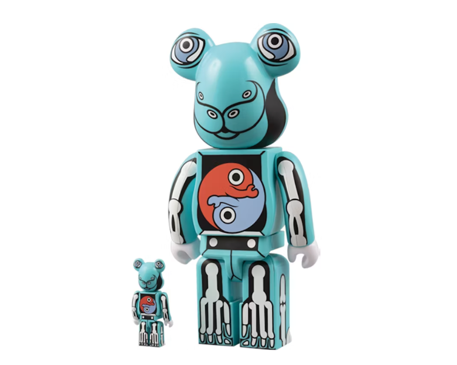 Bearbrick x Ron English 100% & 400% Set Blue