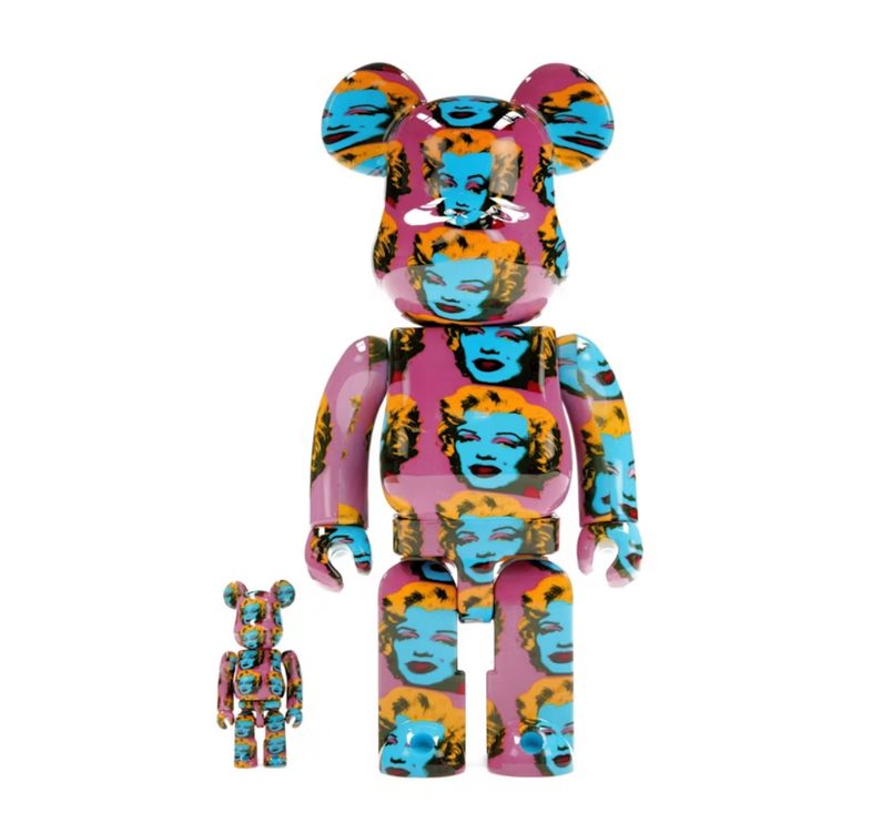 Bearbrick Andy Warhol Marilyn Monroe #2 100% & 400% Set