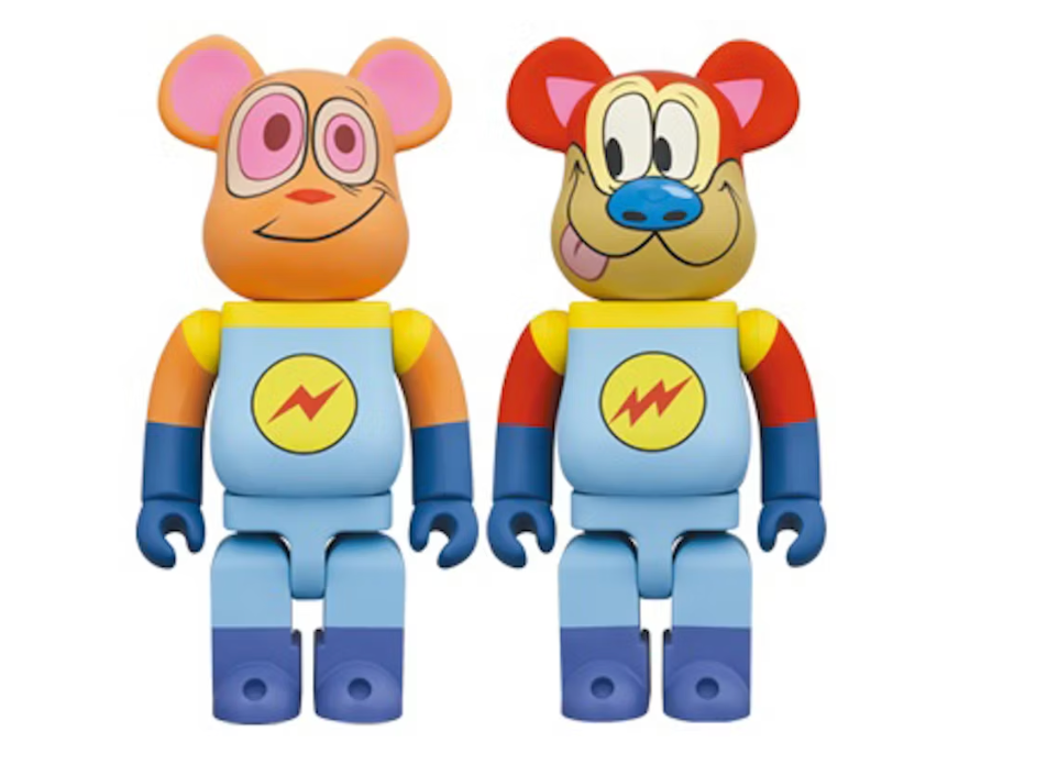 Bearbrick Ren & Stimpy Space Madness 400% Set of 2