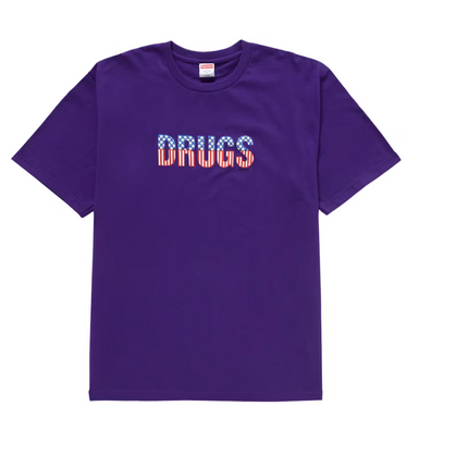 Supreme Drugs Tee Purple