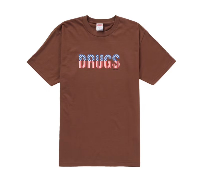 Supreme Drugs Tee Brown