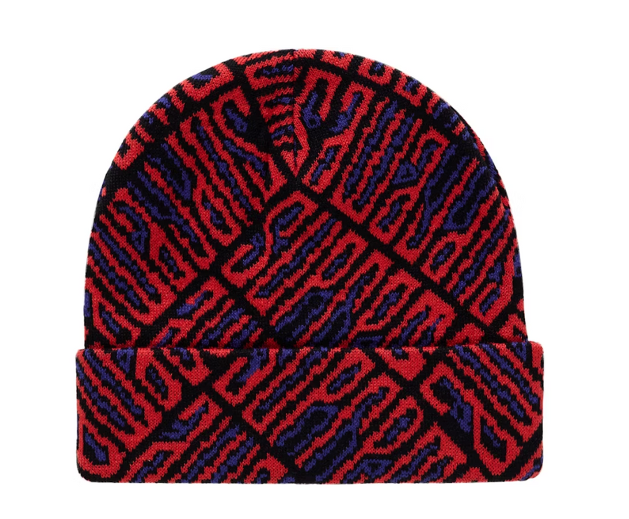 Supreme Funk Spellout Beanie Red