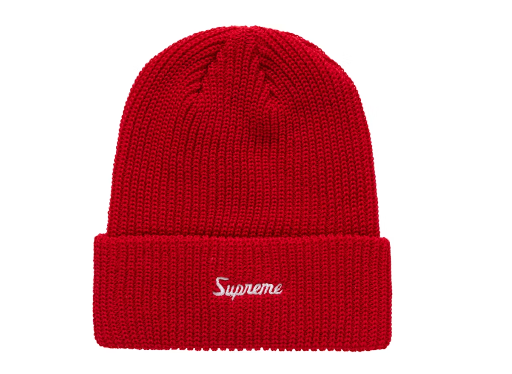 Supreme Loose Gauge Beanie (FW24) Red