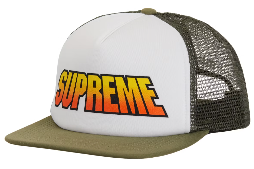 Supreme Gradient Mesh Back 5-Panel Olive