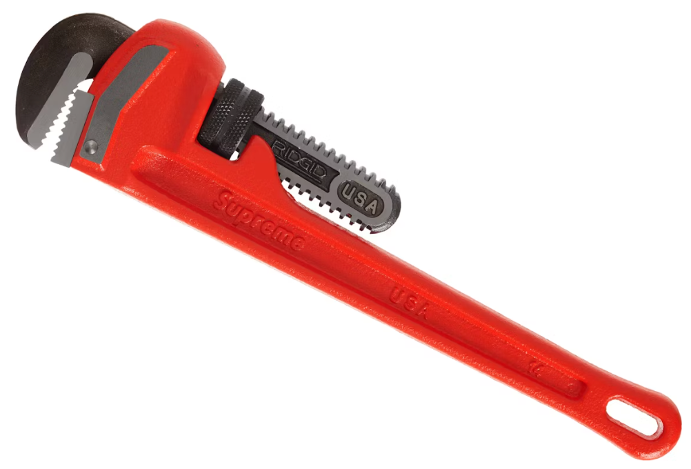 Supreme Ridgid Pipe Wrench Red