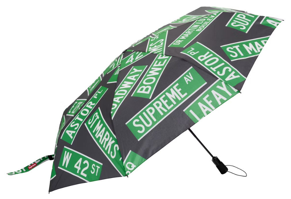 Supreme ShedRain Street Signs Umbrella Black