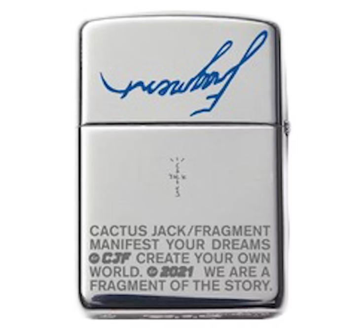 Travis Scott Cactus Jack For Fragment Zippo Lighter