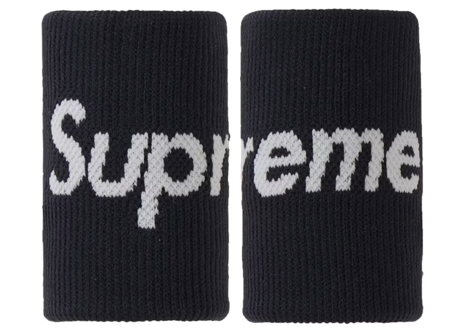 Supreme Nike NBA Wristbands (Pack Of 2) Black