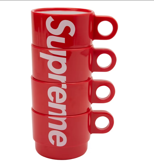 Supreme Stacking Cups (Set of 4) Red