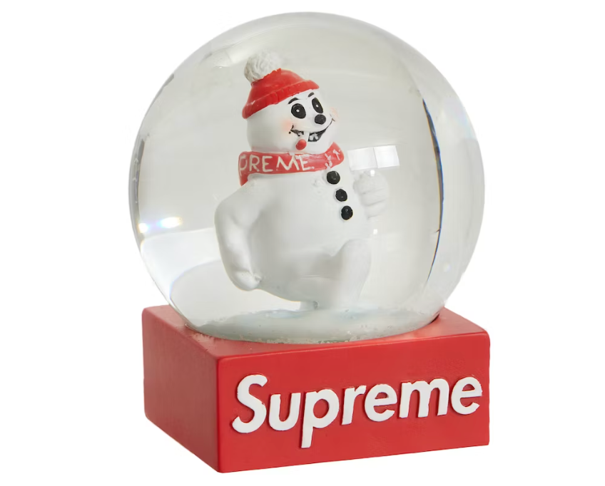 Supreme Snowman Snowglobe Red