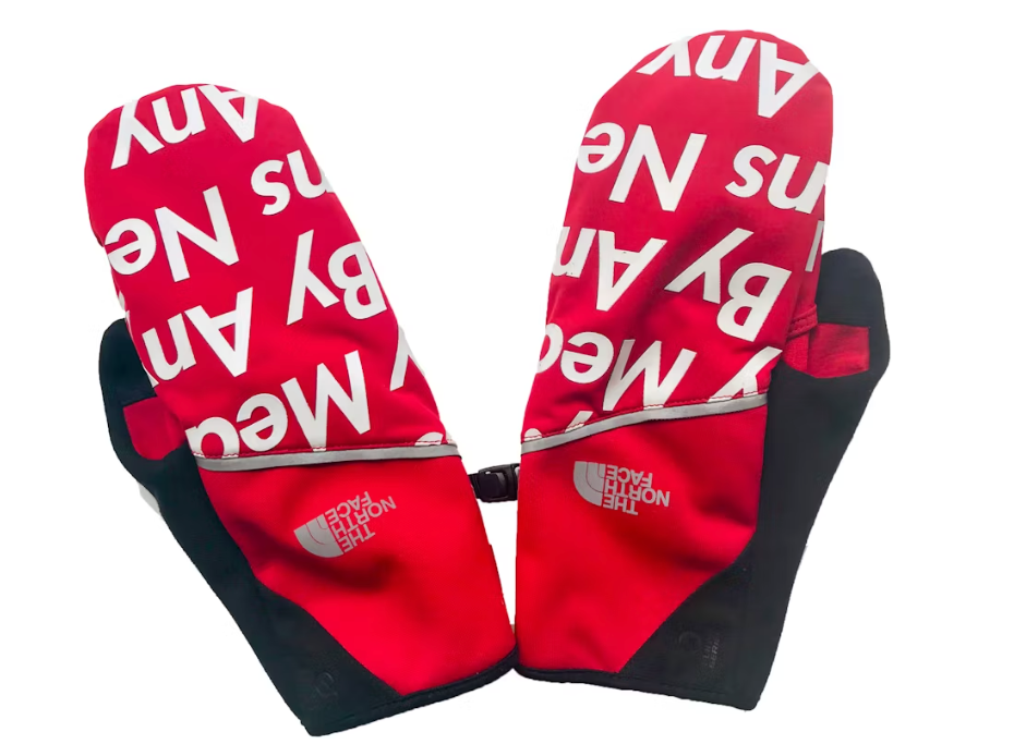 Supreme The North Face By Any Means Winter Runners Gloves Red