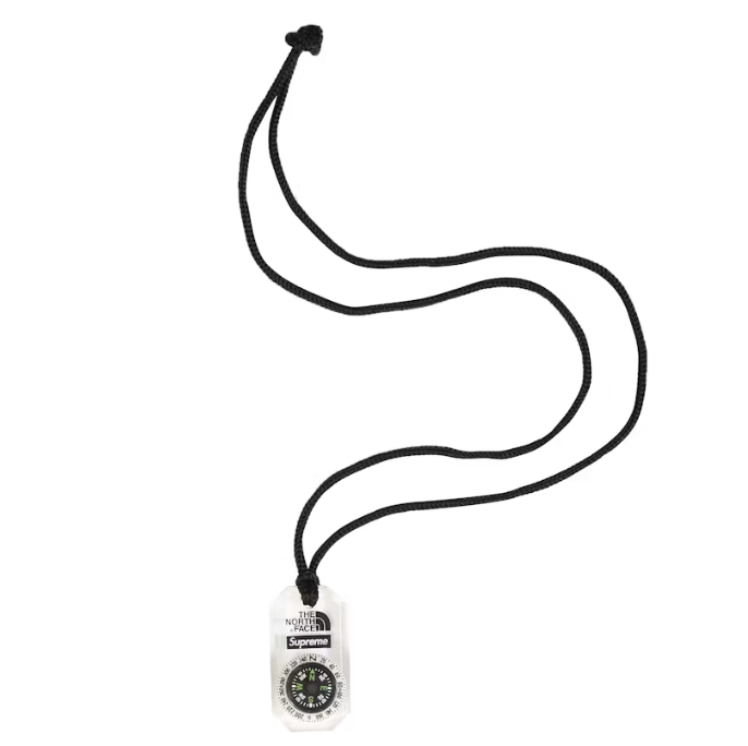 Supreme The North Face Compass Necklace Clear