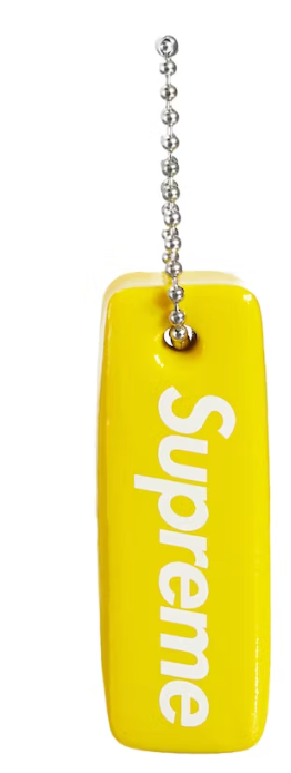 Supreme Floating Keychain Yellow