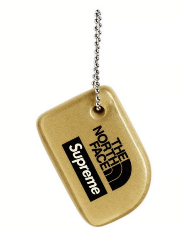 SUPREME X THE NORTH FACE KEYCHAIN GOLD