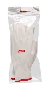 Supreme Rubberized Gloves 4x Lot FW20 Season Gift White/Red