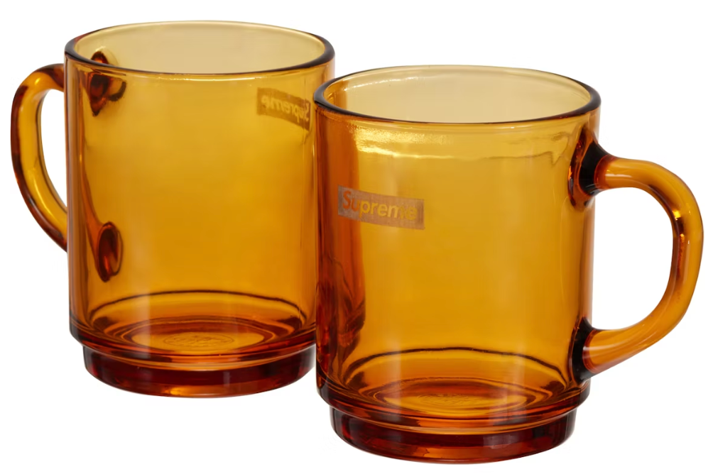 Supreme Duralex Glass Mugs (Set of 6) Amber