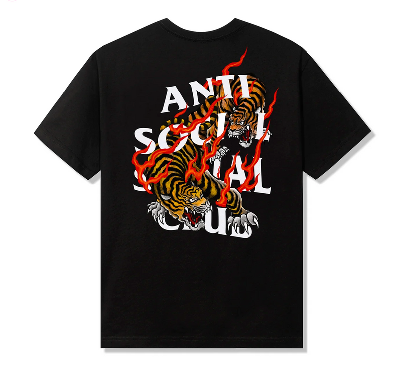 Anti Social Social Club Tiger Blood Black Tee