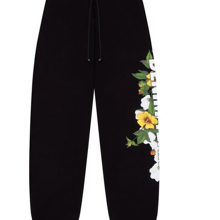 Denim Tears Floral Logo Sweatpant Black