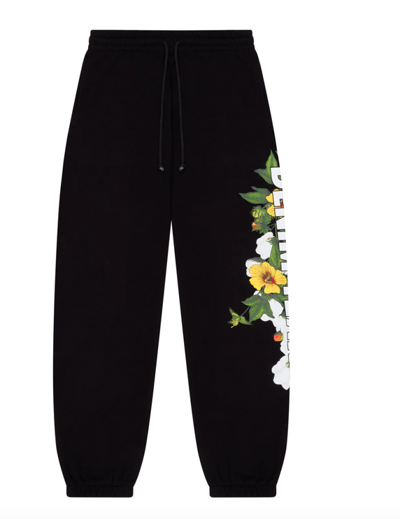 Denim Tears Floral Logo Sweatpant Black