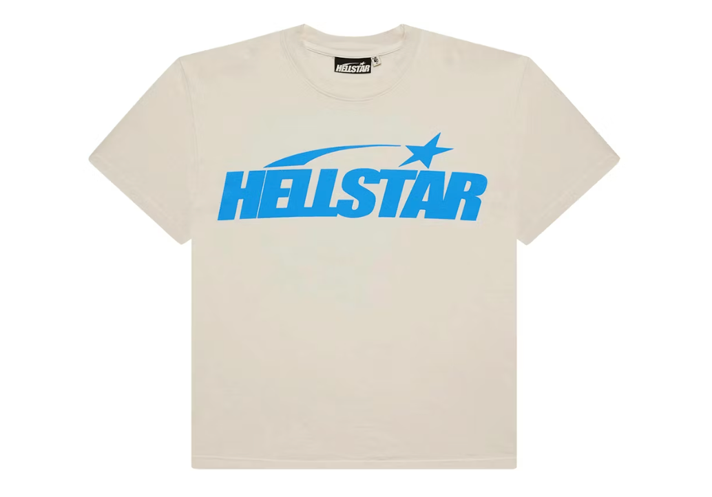 Hellstar Classic T-shirt (Regular Print) White/Blue