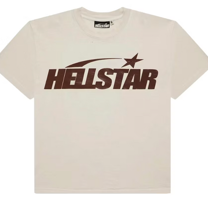 Hellstar Classic T-shirt (Regular Print) White/Brown