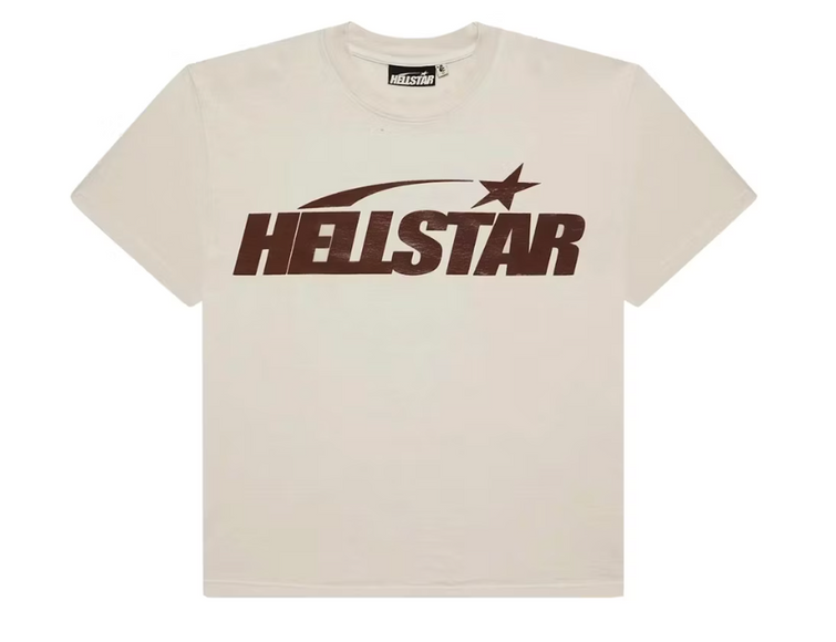 Hellstar Classic T-shirt (Regular Print) White/Brown