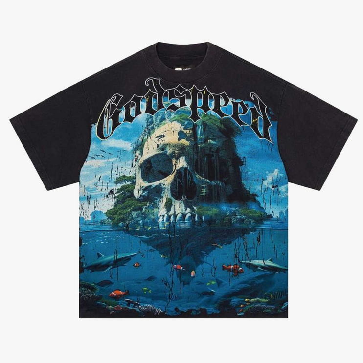 God Speed Skull Island 3 Black Wash