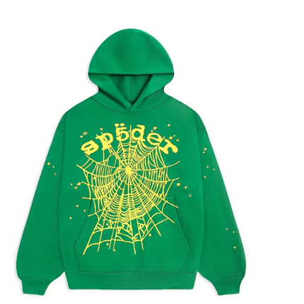 Sp5der Star OG Web V2 Hoodie Slime Green