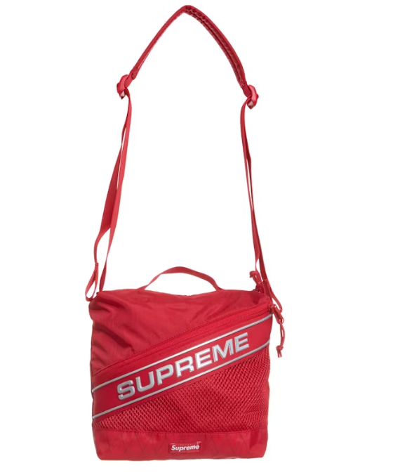 Supreme Logo Shoulder Bag Red