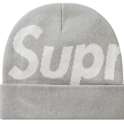 Supreme Big Logo Beanie (FW23) Grey