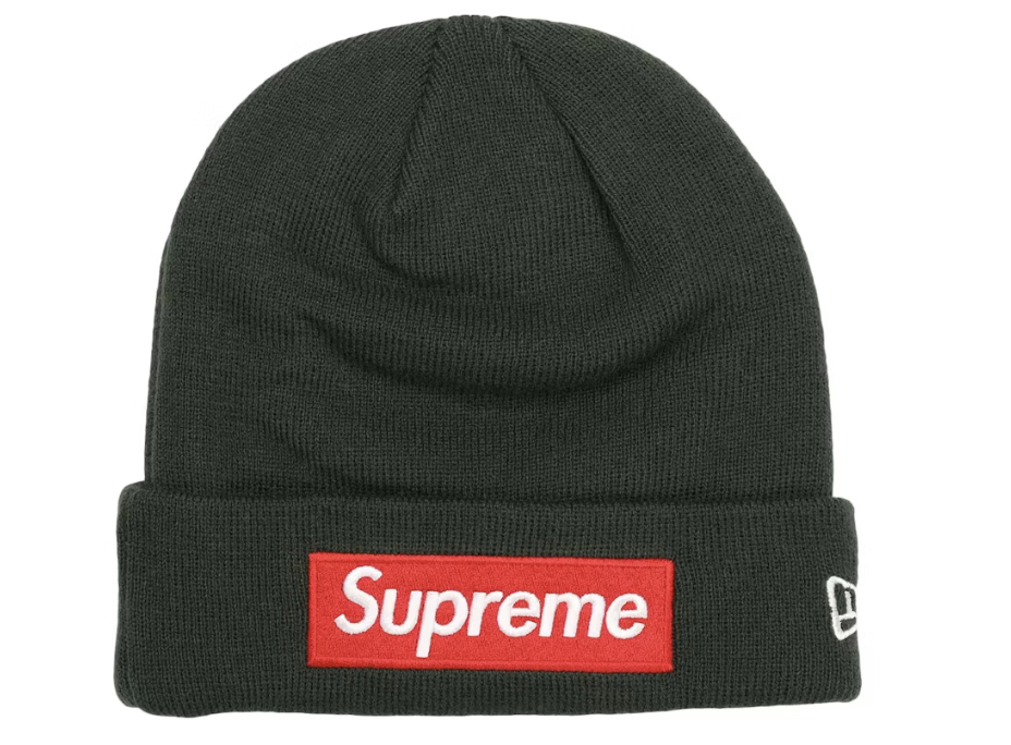 Supreme New Era Box Logo Beanie (FW22) Dark Pine