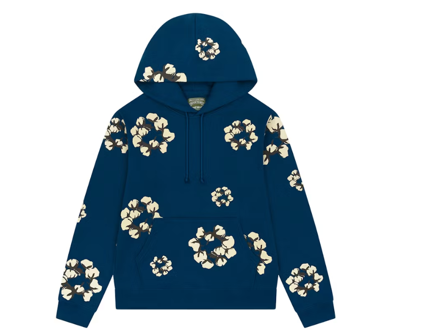 Denim Tears x CPFM Cactus Tears Wreath Hoodie Navy