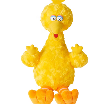 KAWS Sesame Street Uniqlo Big Bird Plush Toy Yellow